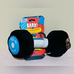 Bark Dumb Bell Dog Toy w/crinkle & squeaker
Last one! New!